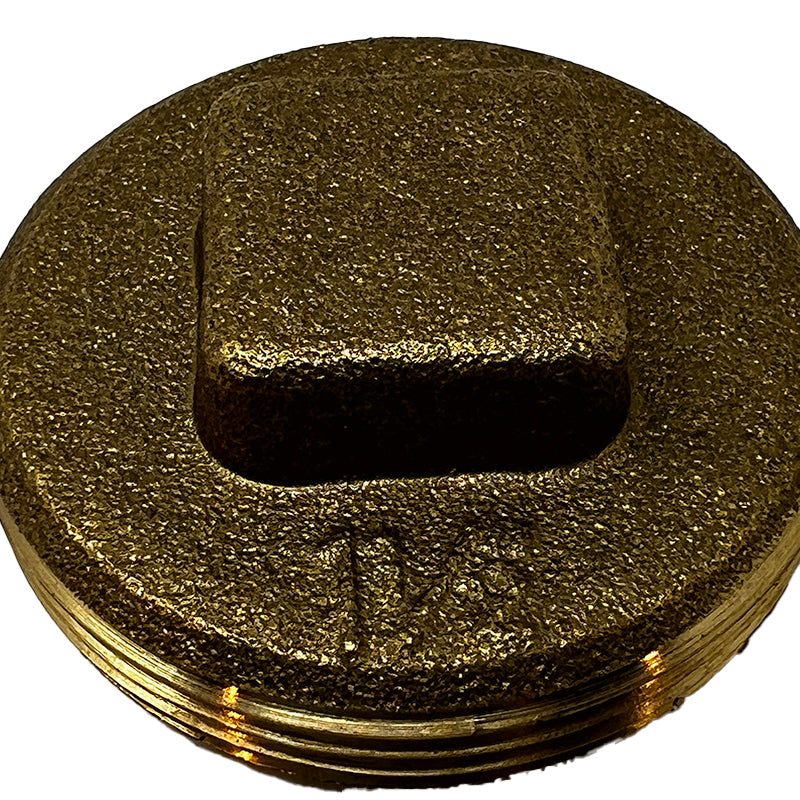 Petersen Brass Drain Plug 1 1/4" for Little and Big Pete Hog Waterers 100-1303 view 2