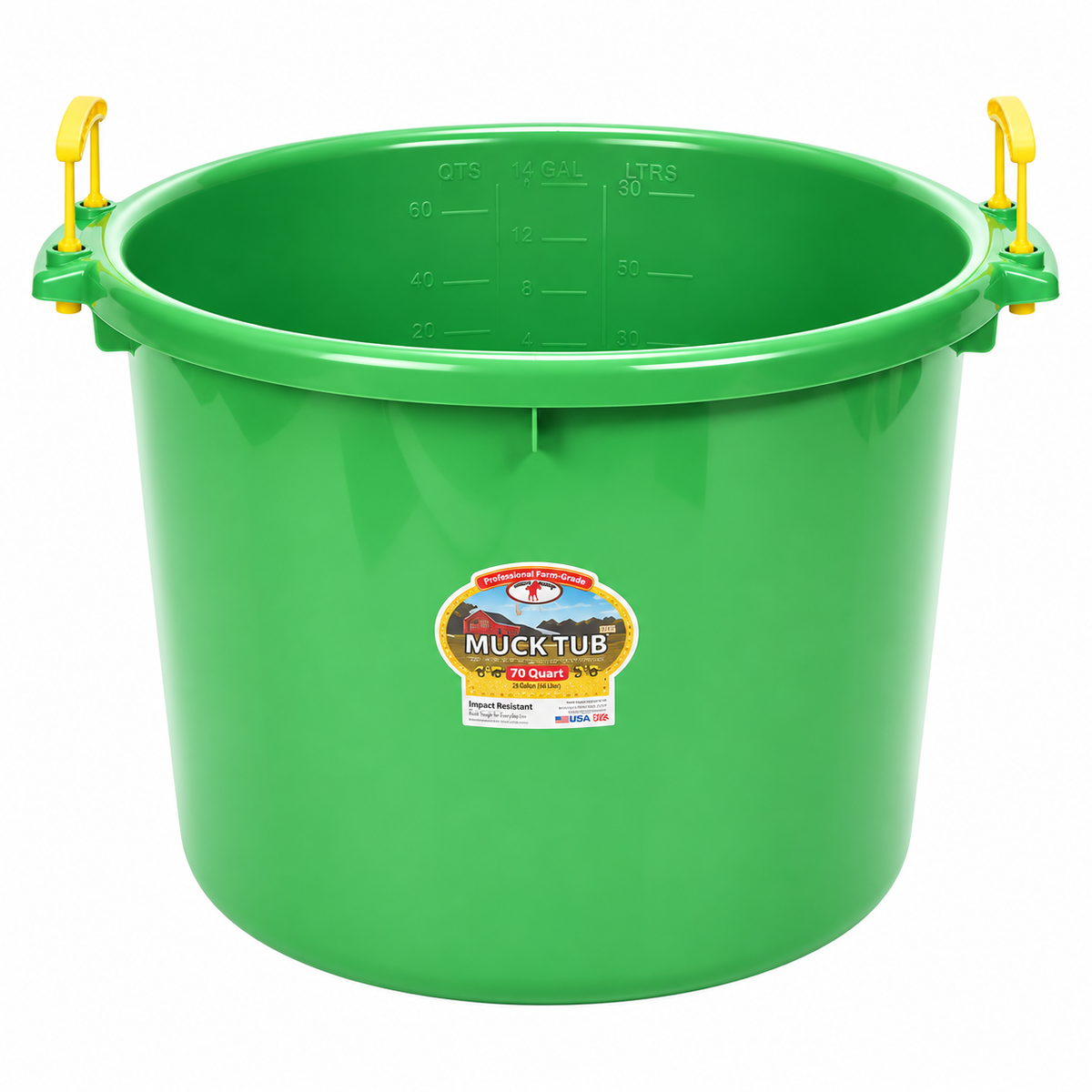 Little Giant 70 Quart Muck Tub - Lime Green, part 11330212