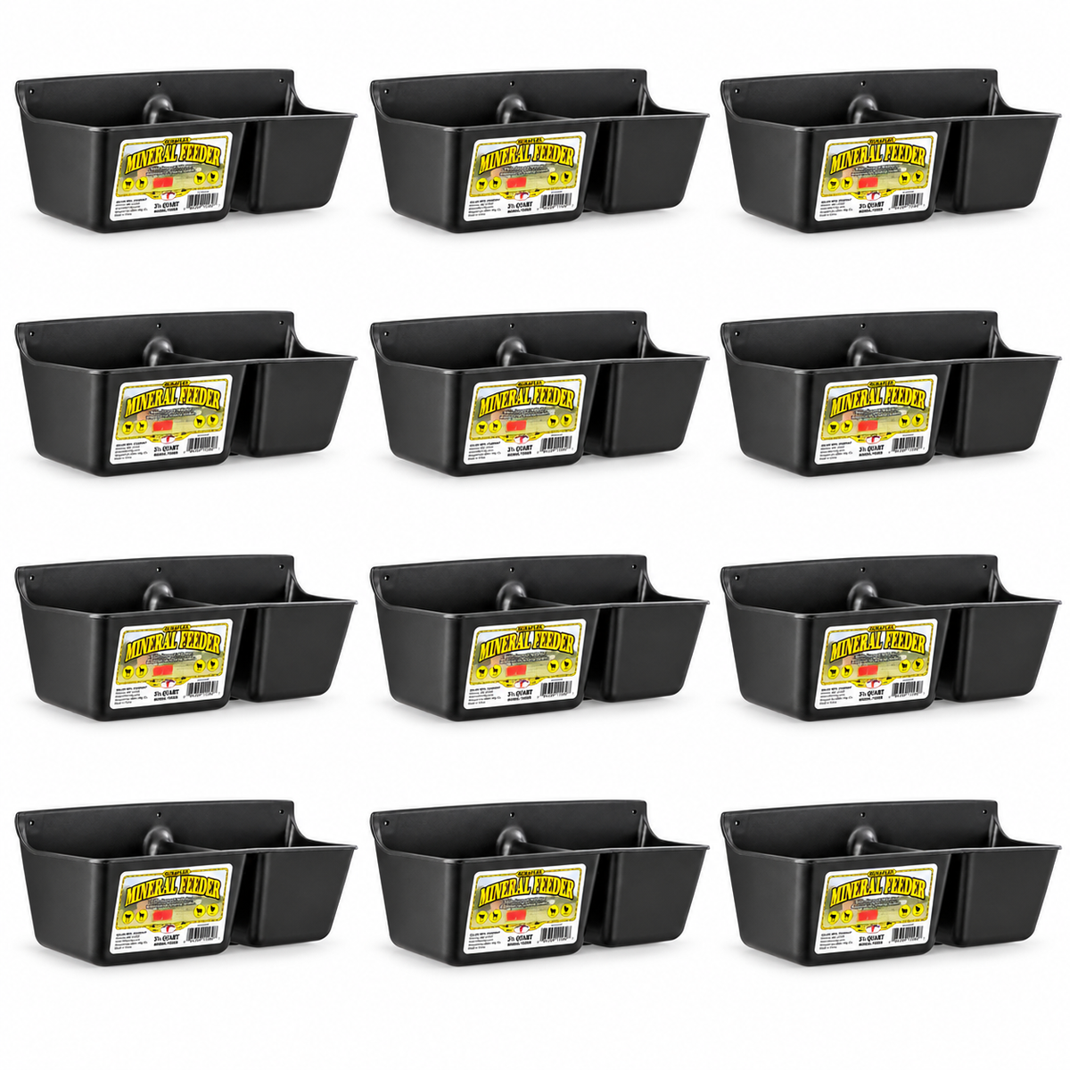 Little Giant 3.5 Quart Two Compartment Mineral Feeder MF35, case of 12, part 14095662x12