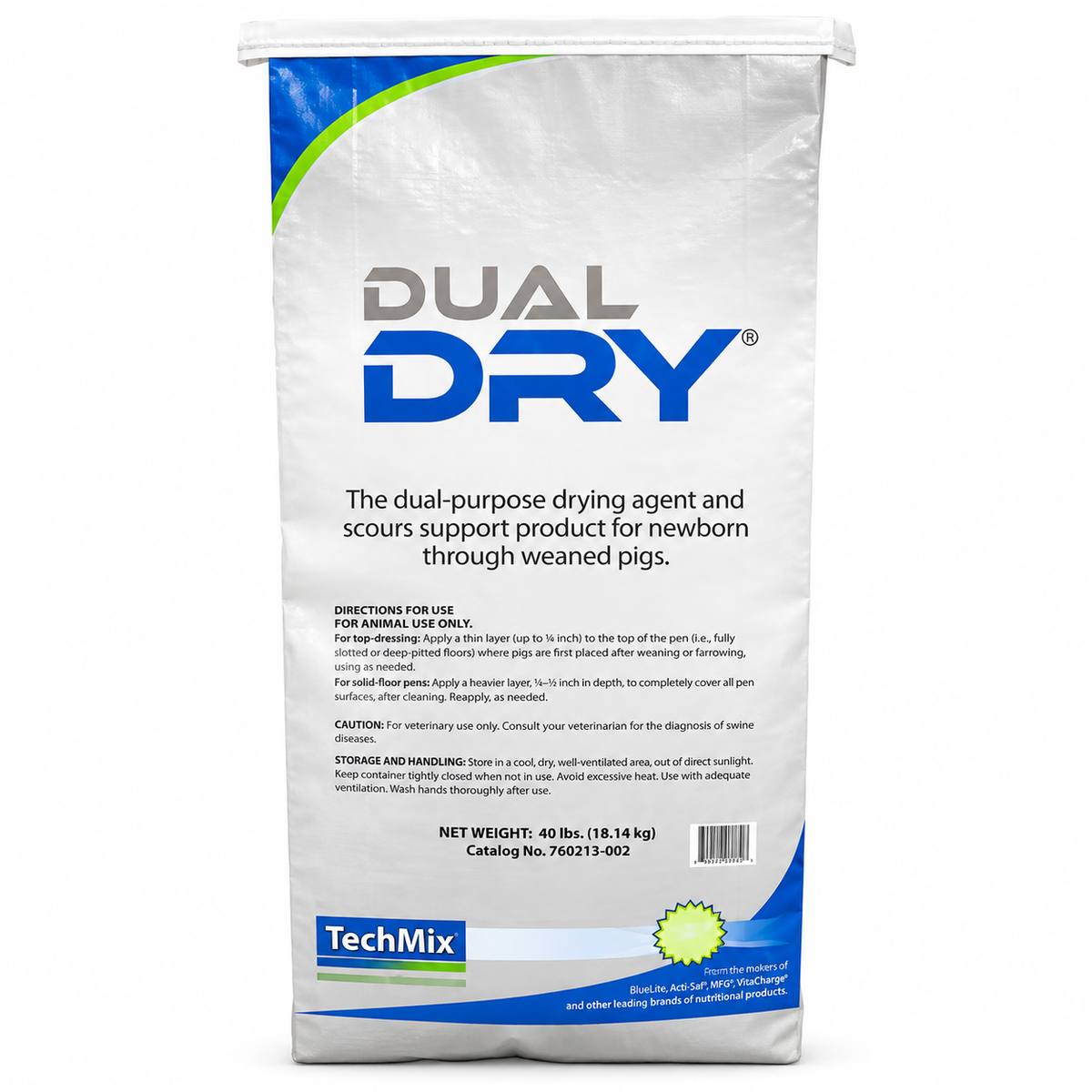 Tech Mix Dual Dry drying agent, 40 pound bag, part number 21284592