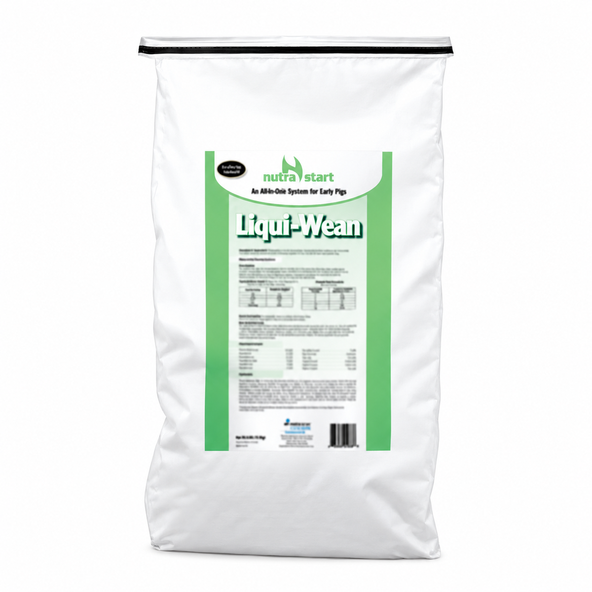 NutraStart Liqui-Wean Advanced Milk Replacer 25 lb bag for baby pigs, part number 21286350