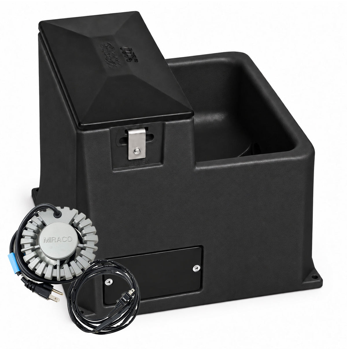 LilSpring 3001 Heated Miraco automatic waterers for small animals Black 3001black