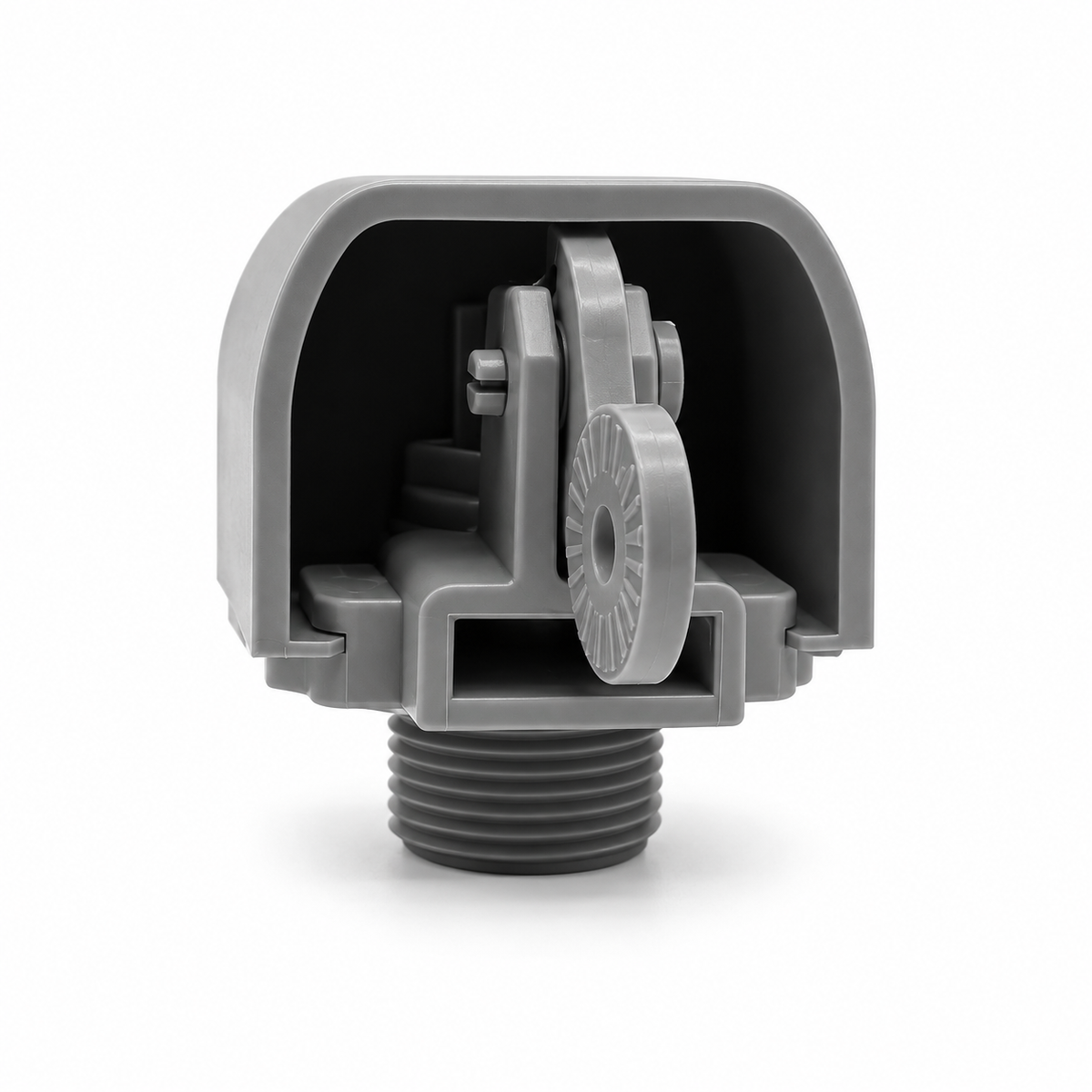 Miraco 521 grey high pressure valve, rear view