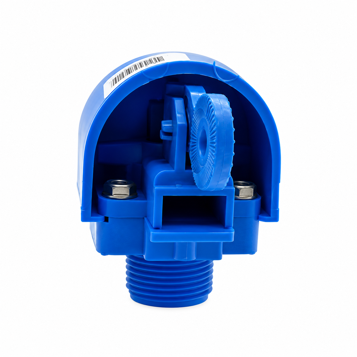Miraco 521B blue high pressure valve, back of the valve body
