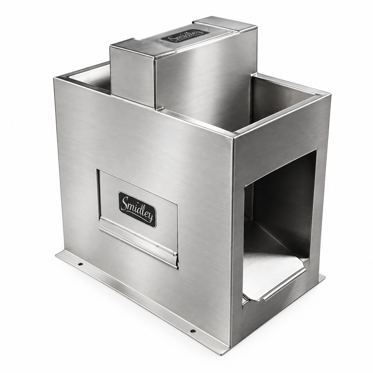Smidley 9130CHC number 3 combination cattle fountain with center float box, insulated stainless steel
