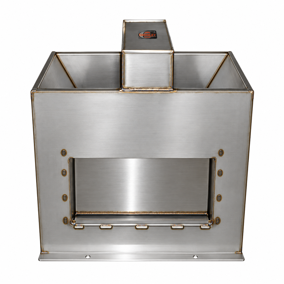 Smidley 9150CS number 5 cattle fountain with center float box, 15 gallon insulated stainless steel heated waterer