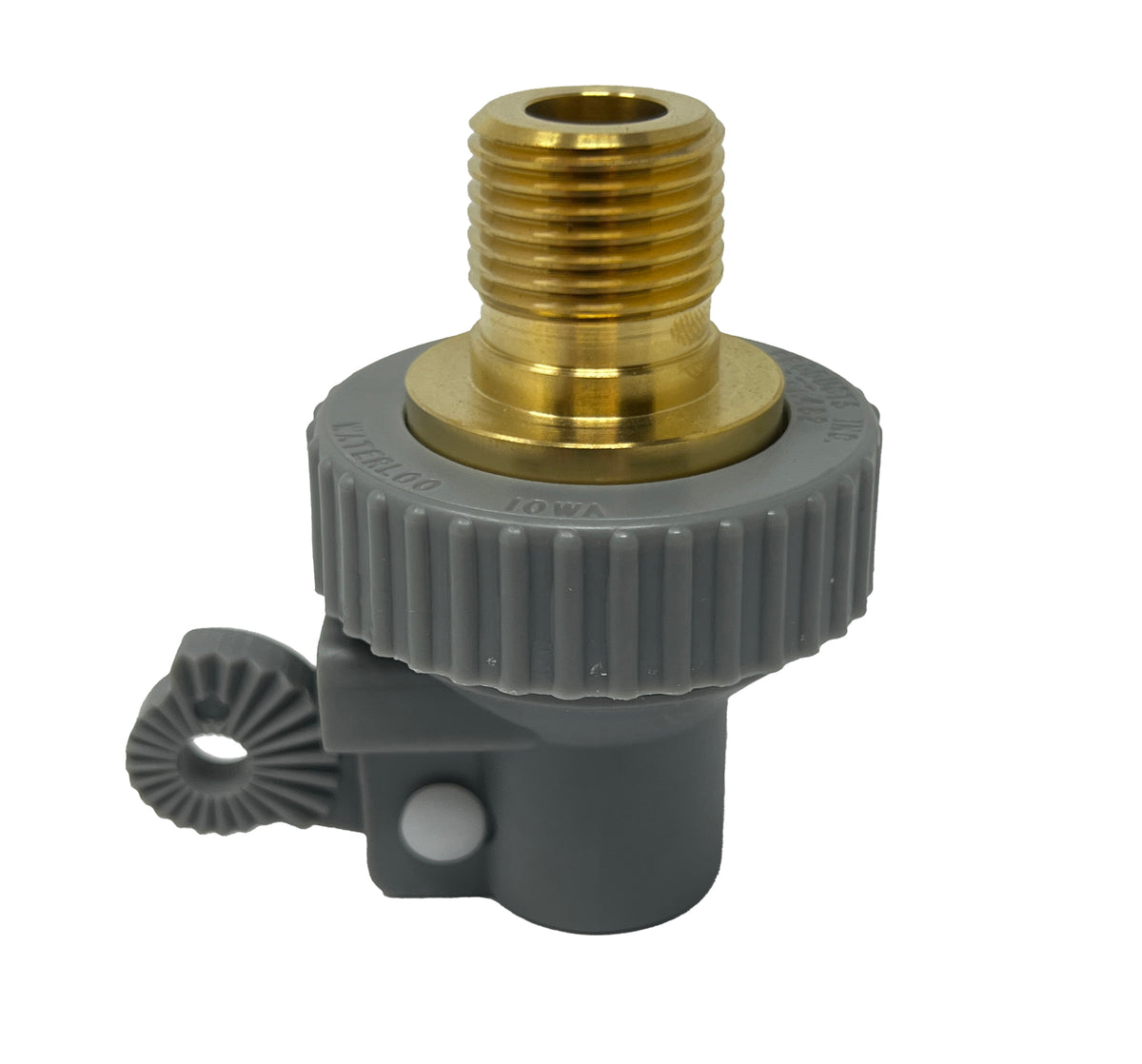 Brower VP226 brass 1/2 inch high pressure valve with 1/8 inch orifice