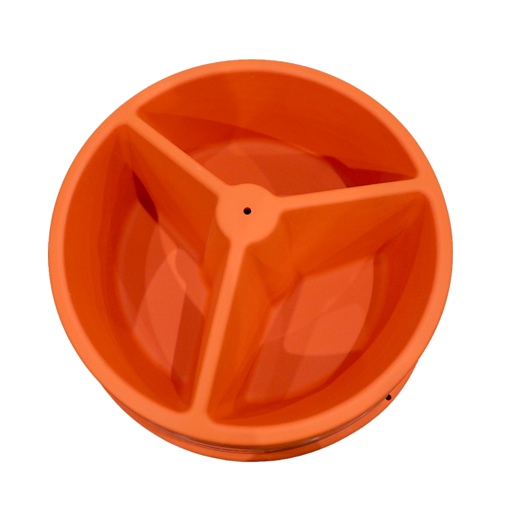 Century 3 Compartment Open Bottom Mineral Feeder, trough detail, part CPMFCENT
