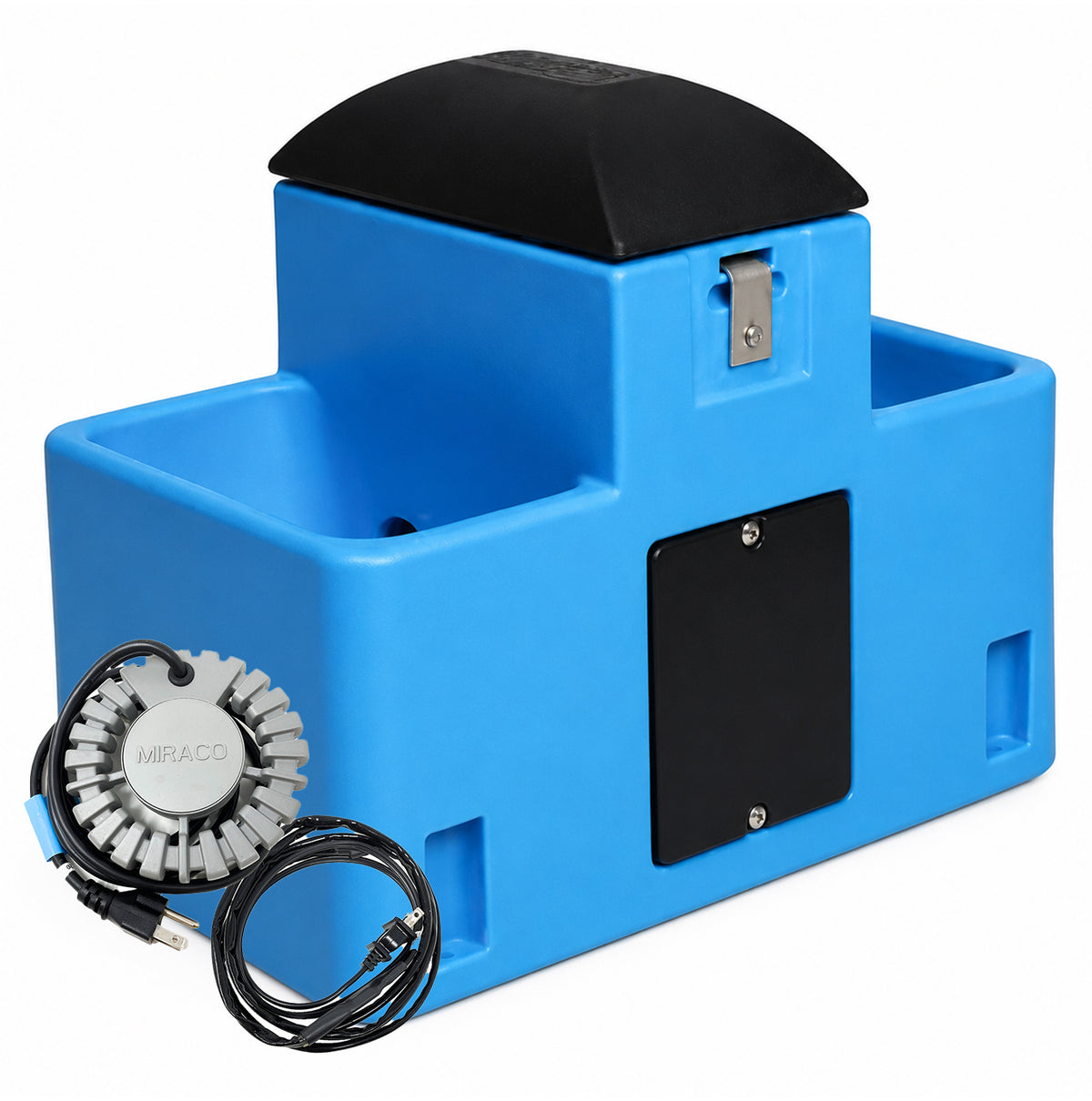 Miraco Lilspring 2700 by Miraco Heated Goat and Sheep Waterer in Blue - Miraco automatic livestock waterer