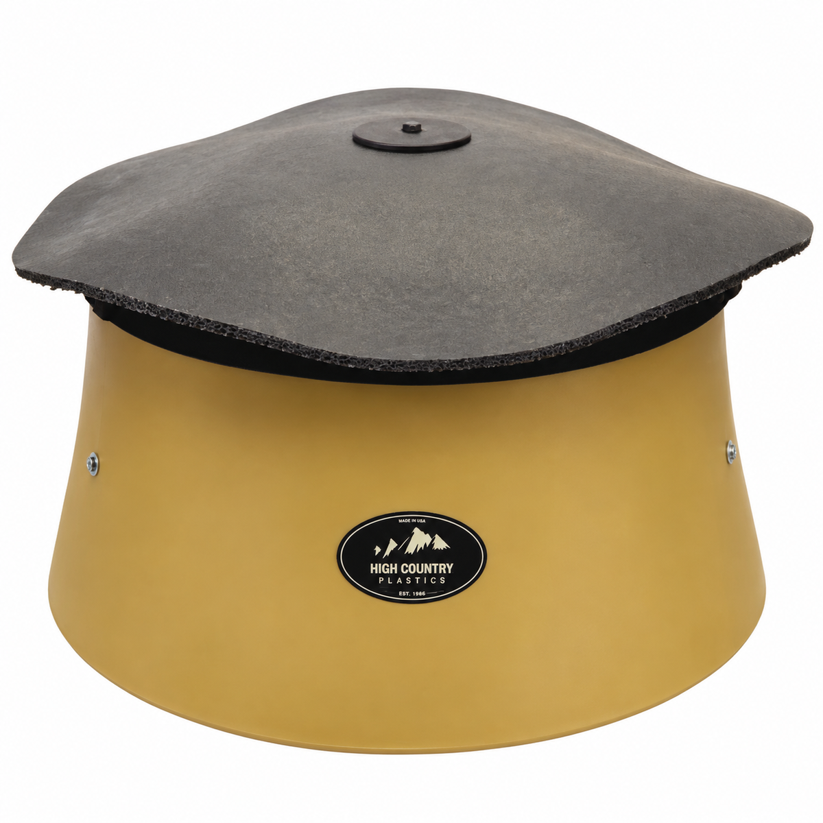 High Country Plastics BMF-250 three compartment bull mineral feeder, 250 pound capacity, heavy duty poly on skids
