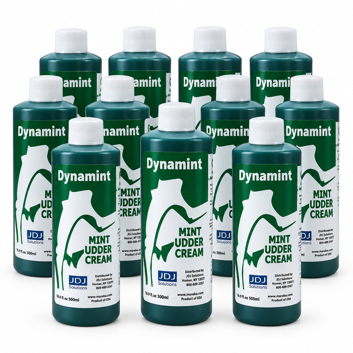 Dynamint Udder Cream 500ML Green, case of 12 bottles, part Dyn500-GR-12