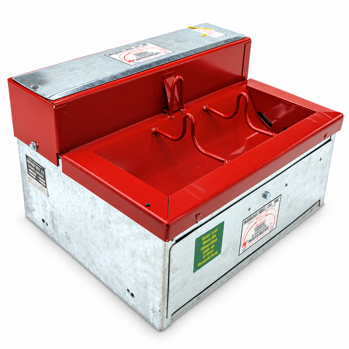Hoskins H9-22S SS automatic hog waterer, stainless steel tank in an insulated galvanized frame