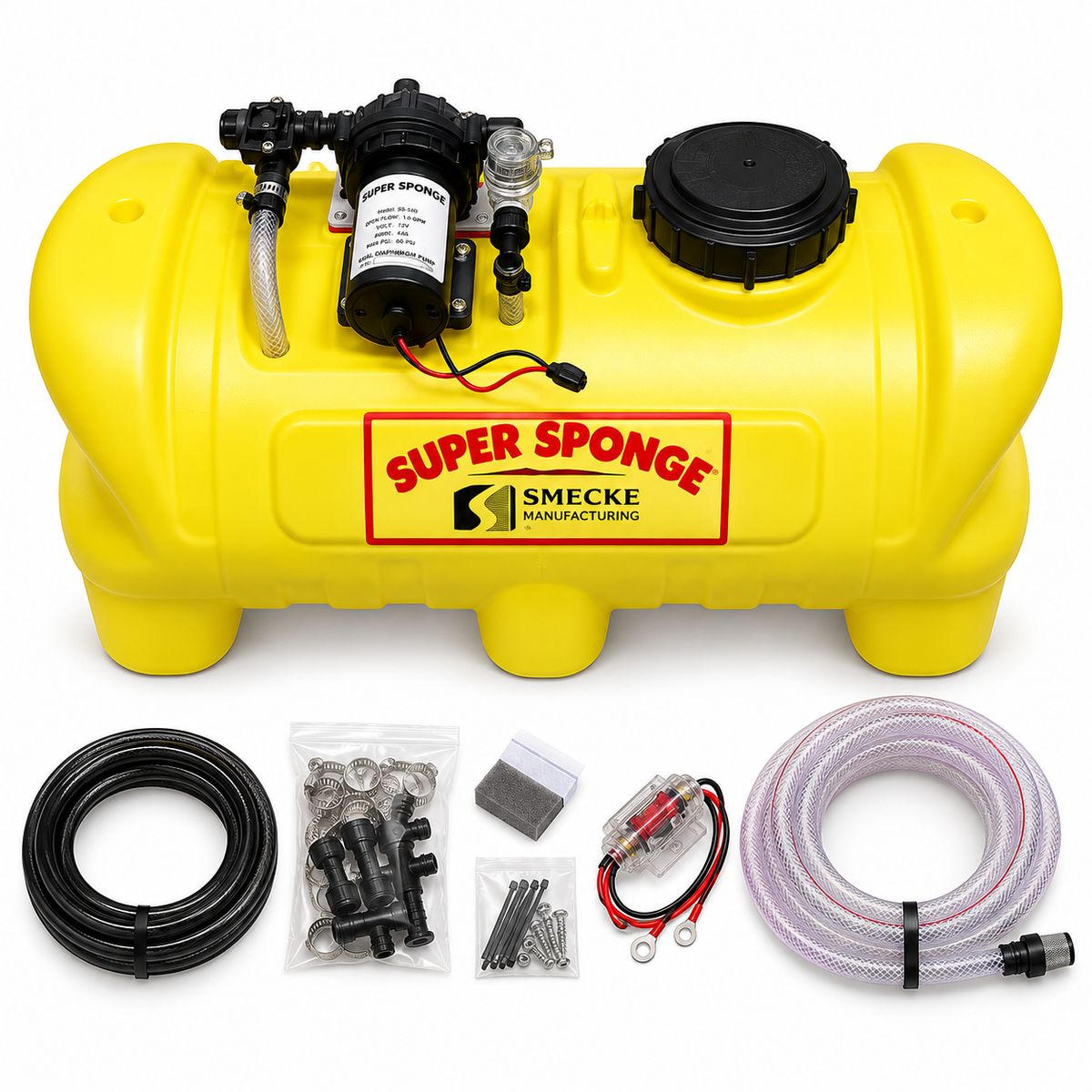 Smucker optional 14 gallon ATV spot sprayer with 3 GPM pump, part LG14WW