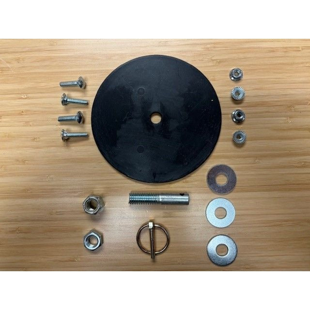 High Country Plastics Hardware for the Bull Mineral Feeder 38" Rubber Mat Lid BMF-120KIT