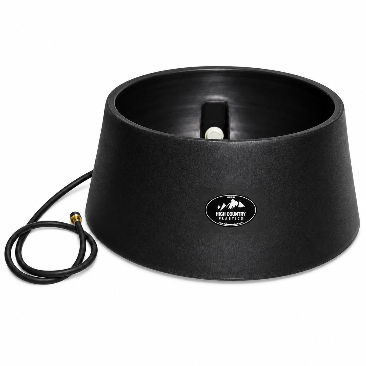 High Country Plastics WB-15 15 gallon auto water basin in black
