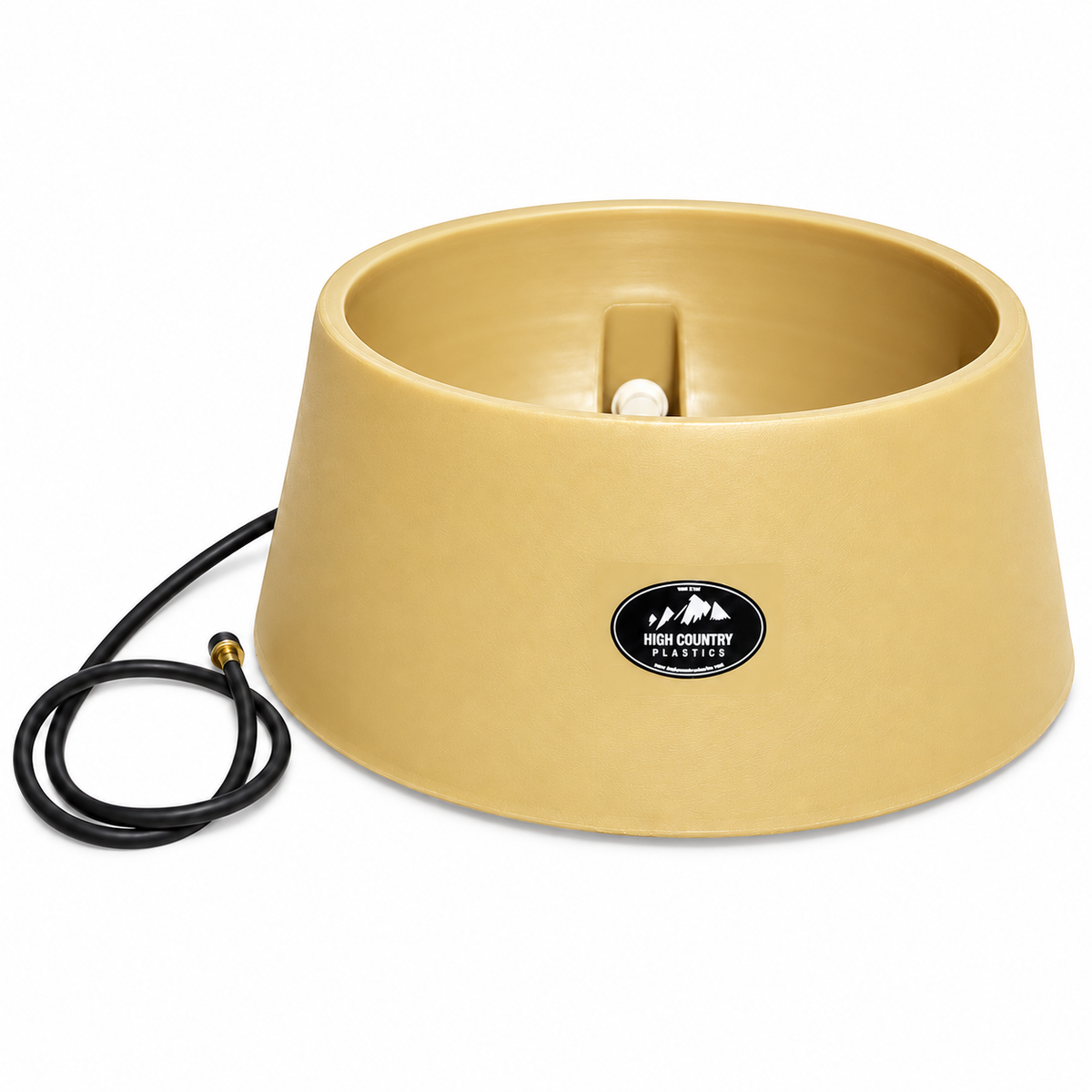 High Country Plastics WB-15 15 gallon auto water basin in tan