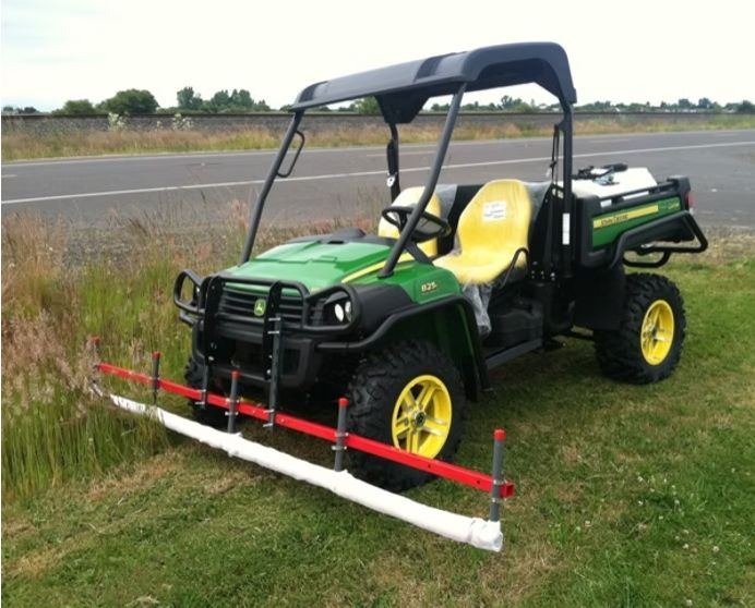 Smucker weed wiper in the field