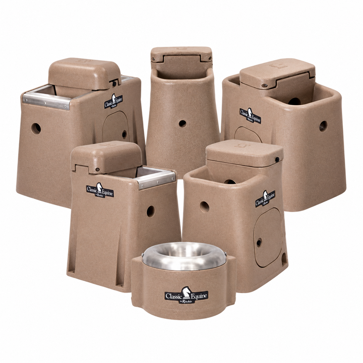 Classic Equine by Ritchie automatic horse waterer line up
