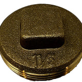 Petersen Brass Drain Plug 1 1/4" for Little and Big Pete Hog Waterers 100-1303 view 2