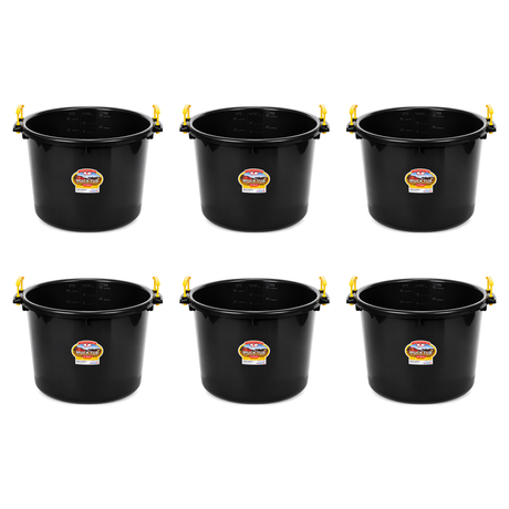 Little Giant 70 Quart Muck Tub - Black, case of 6, part 10024154x6