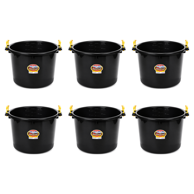 Little Giant 70 Quart Muck Tub - Black, case of 6, part 10024154x6