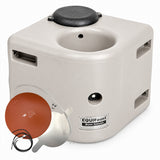 Miraco EquiFount 1100H heated corner mount single stall horse waterer in Beige