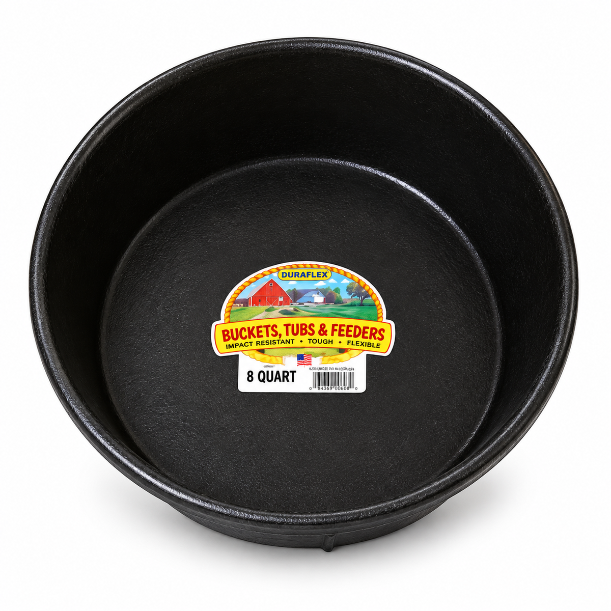 Little Giant DuraFlex Rubber Feed Pan - 8 Quarts, part 11593572