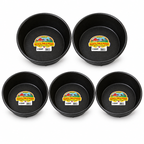 Little Giant DuraFlex Rubber Feed Pan - 8 Quarts - 5 pack, part 11593572x5