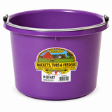 Little Giant 8 quart round plastic bucket in purple, item 12158457