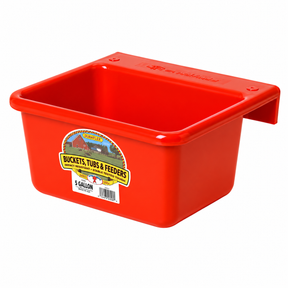 Little Giant 6 Quart Red DuraFlex Plastic Mini Feeder MF6Red, part 12422036