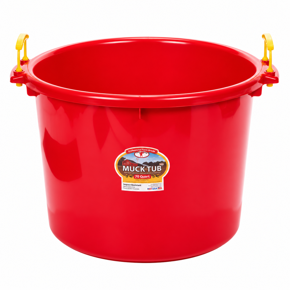 Little Giant 70 Quart Muck Tub - Red, part 14513451