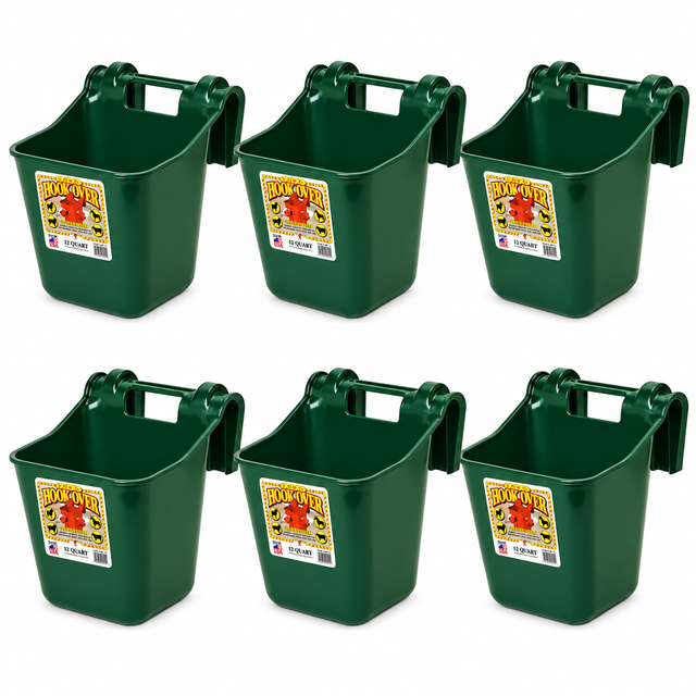 Little Giant Hook Over Portable Feeder Green 12 Quart, case of 6, part 15559994x6