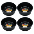 Little Giant DuraFlex 4 quart rubber feed pan, 4 pack
