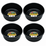 Little Giant DuraFlex 4 quart rubber feed pan, 4 pack