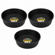 Little Giant DuraFlex 3 gallon rubber feed pan, 3 pack