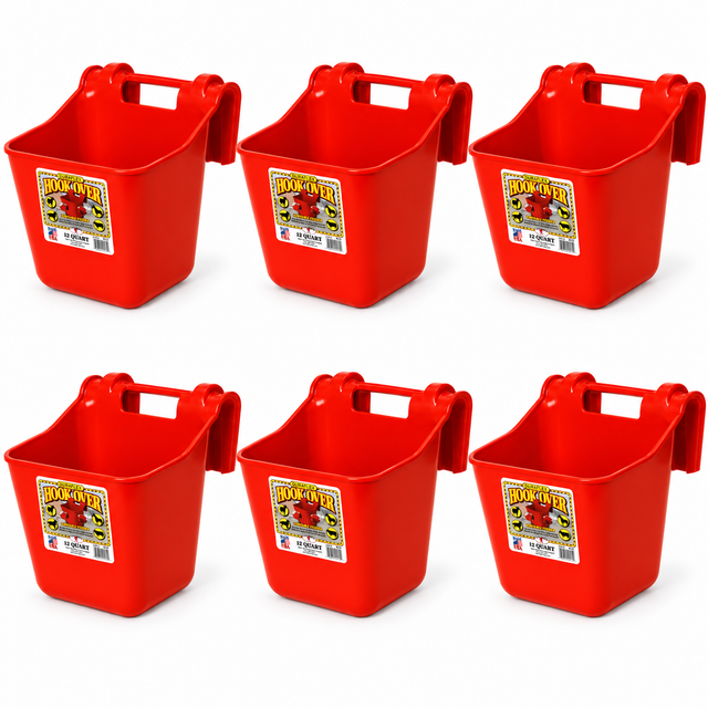 Little Giant Hook Over Portable Feeder Red 12 Quart, case of 6, part 15864321x6