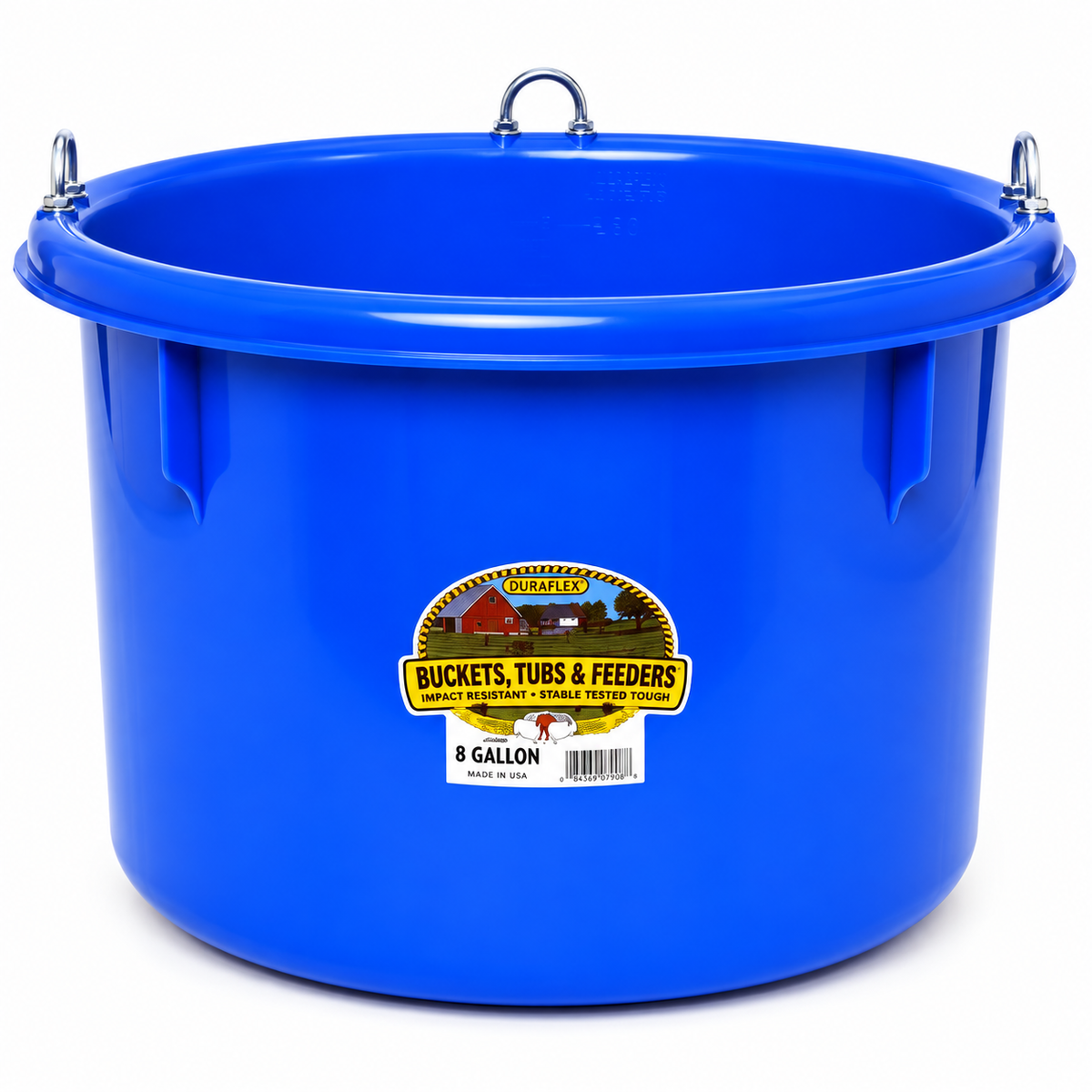 Little Giant 8 Gallon Blue Plastic Round Feeder P800Blue, part 16052531