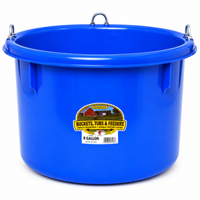 Little Giant 8 Gallon Blue Plastic Round Feeder P800Blue, part 16052531
