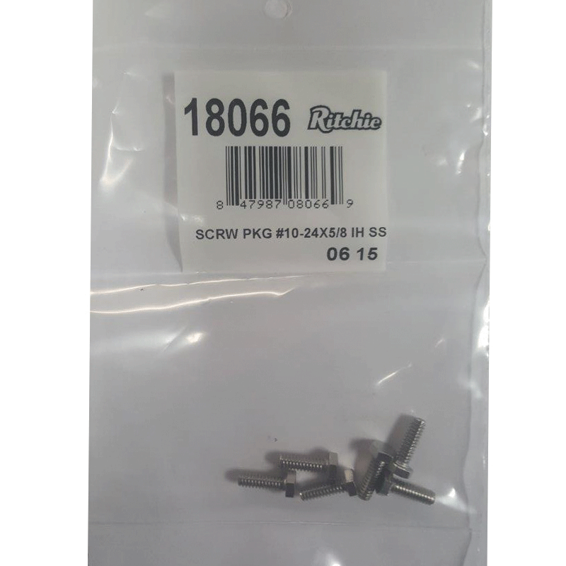 Ritchie Screw Package #10 - 24x5/8 SS - 6 per package #18066, additional view 2