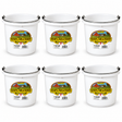 Little Giant 8 quart round plastic buckets in white, 6 pack