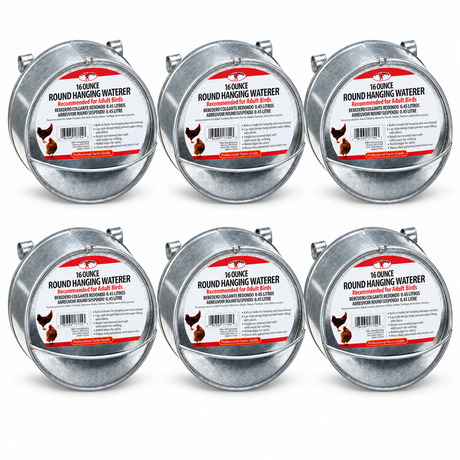 Miller MFG Galvanized Round Hanging Poultry Waterer - CASE OF 6, part 21251438x6