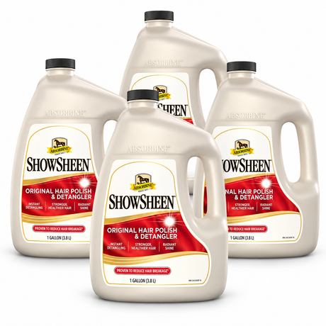 Case of 4, ShowSheen Hair Polish and Detangler, gallon
