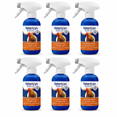 Vetericyn Plus Antimicrobial Poultry Care 8 ounce bottles, case of 6, part 21267224x6