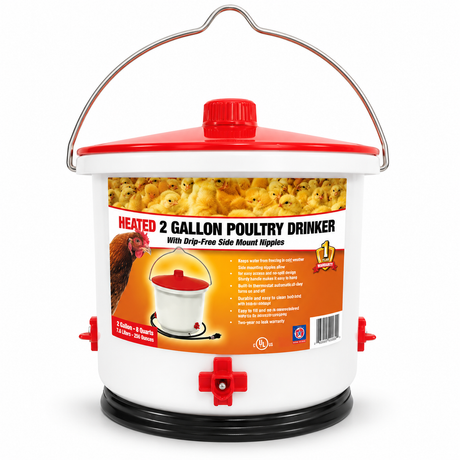 Farm Innovators Heated 2 Gallon Poultry Drinker HB-60P, part 21283446