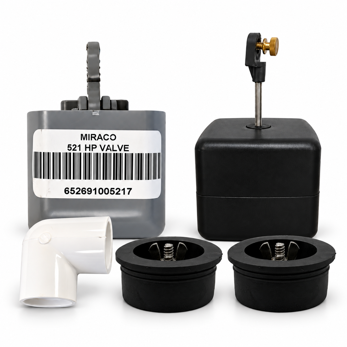Miraco LilSpring 2700 and 2900 valve repair kit, grey valve, float assembly and elbow
