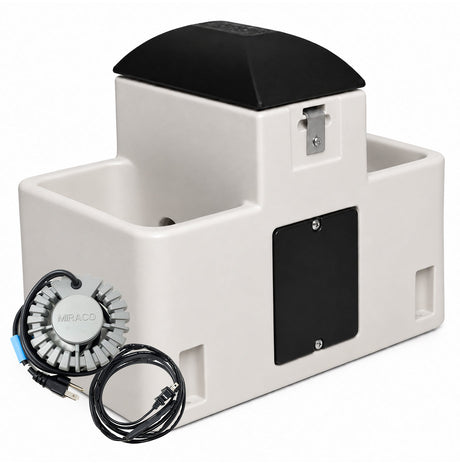 Lilspring 2701 by Miraco goat and sheep waterer with heat package Beige 2701beige