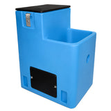 Miraco LilSpring 2801 single trough automatic waterer in blue, shown without the heat package