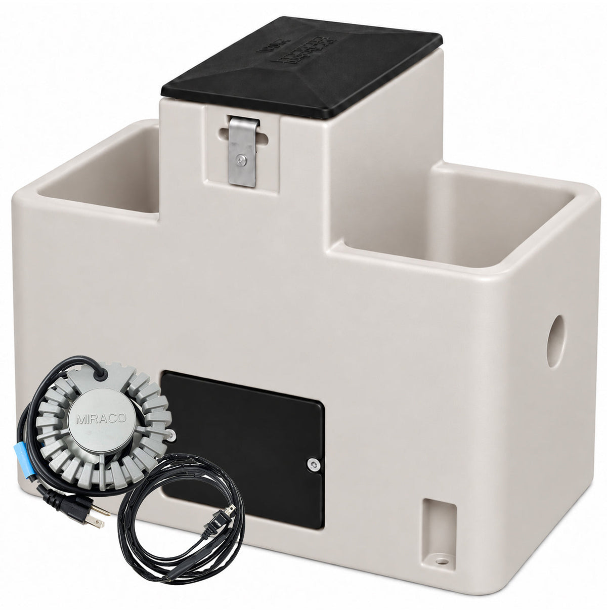 Miraco LilSpring Heated 2901 Two Trough Automatic Waterer Beige 2901beige