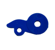 Miraco 516B Valve Lower Arm - Blue - genuine Miraco automatic waterer replacement part