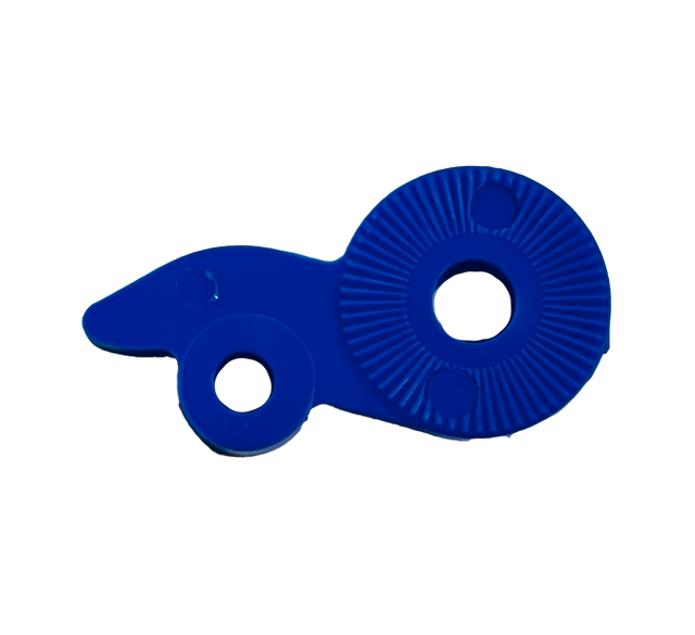 Miraco 516B Valve Lower Arm - Blue - genuine Miraco automatic waterer replacement part